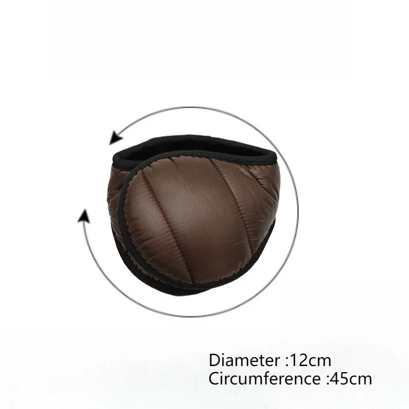 Protetores de orelha masculinos de inverno, protetores de ouvido de pelúcia, à prova de vento e à prova d'água, dobráveis, à prova de frio e quentes