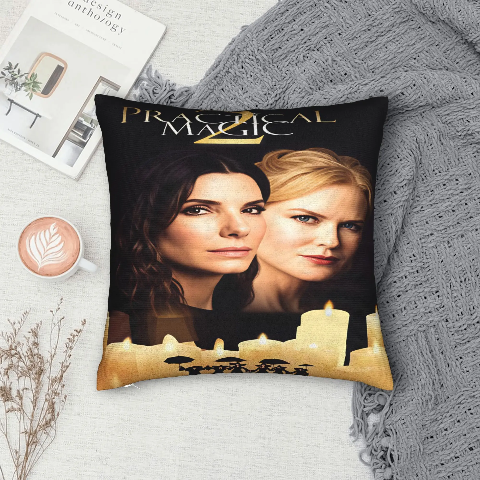 Practical-Magics Pillow Case  Fashion Pillow Cover Print Pillowcases For Sofa Home Decor