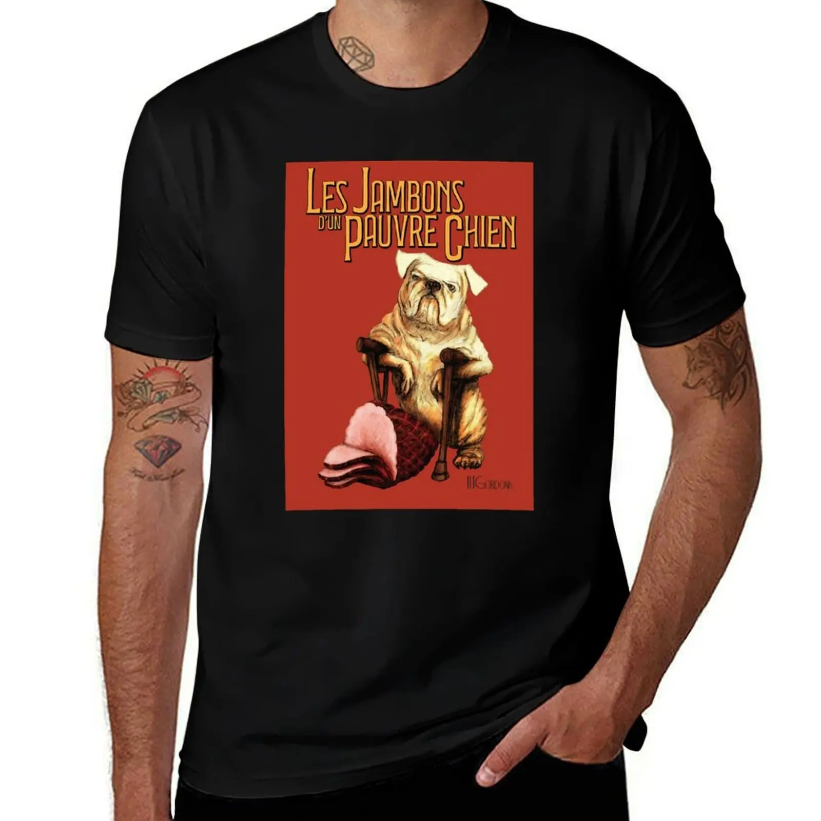 The Hams of a Poor Dog T-Shirt men t shirt cotton 100% T-Shirt