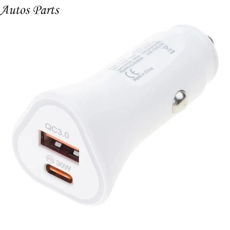 57BA 38W Bộ điều hợp xe sạc nhanh với các cổng bằng nhựa kép nâng cấp Bộ sạc xe cho khách du lịch và các chuyến đi dài