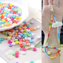 5mm DIY Keychain Beads Colorful Glass Beads Loose Seed Beads for Jewelry Making Diy Accessories Sewing Kralen