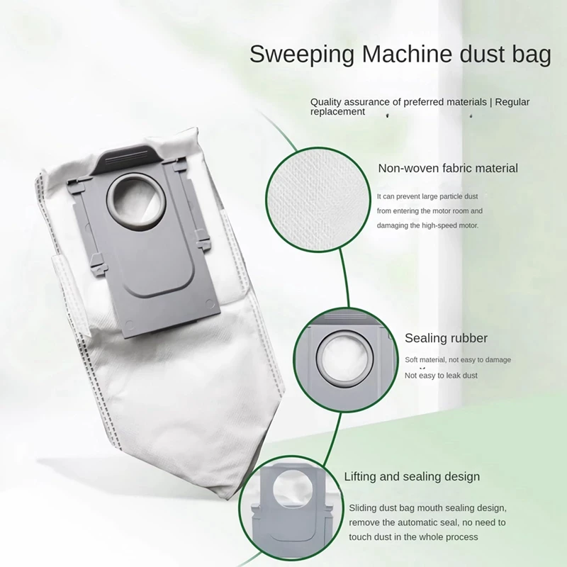 Robô Aspirador Substituição Set, Toalhetes De Escova Principal, Sacos De Pó, Escovas Laterais, Roborock Q Revo, P10, Peça De Substituição