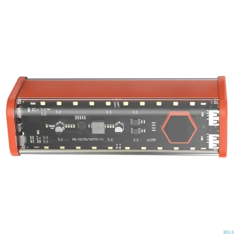 

R91A 21700 Battery Storage System 8 Cells Capacity Battery Box With Overcharge Protections Clear Housing