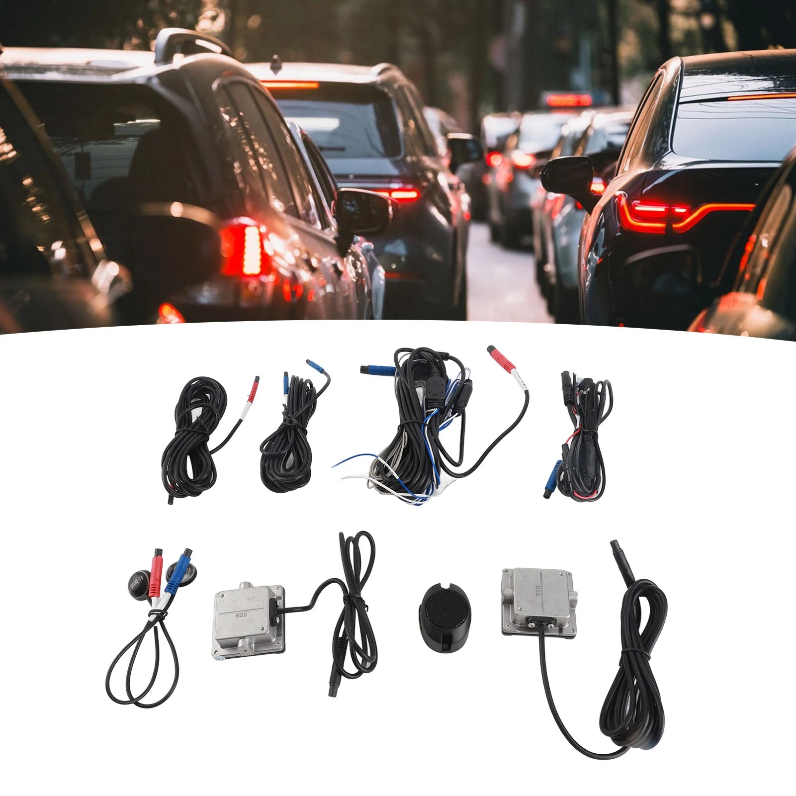 

Auto Blind Spot Detection System Lane Change Assist High Accuracy LED Buzzer BSD Monitoring Assistant Car Accessories