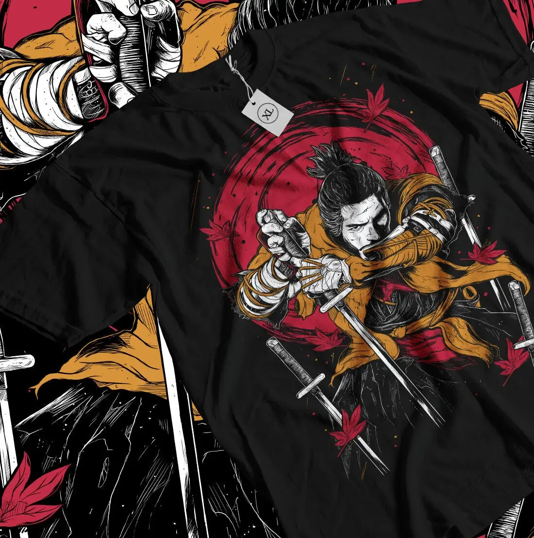 Sekiro Wolf T-Shirt Anime Vintage T-shirt spécial Manga chemises Anime amour chemise