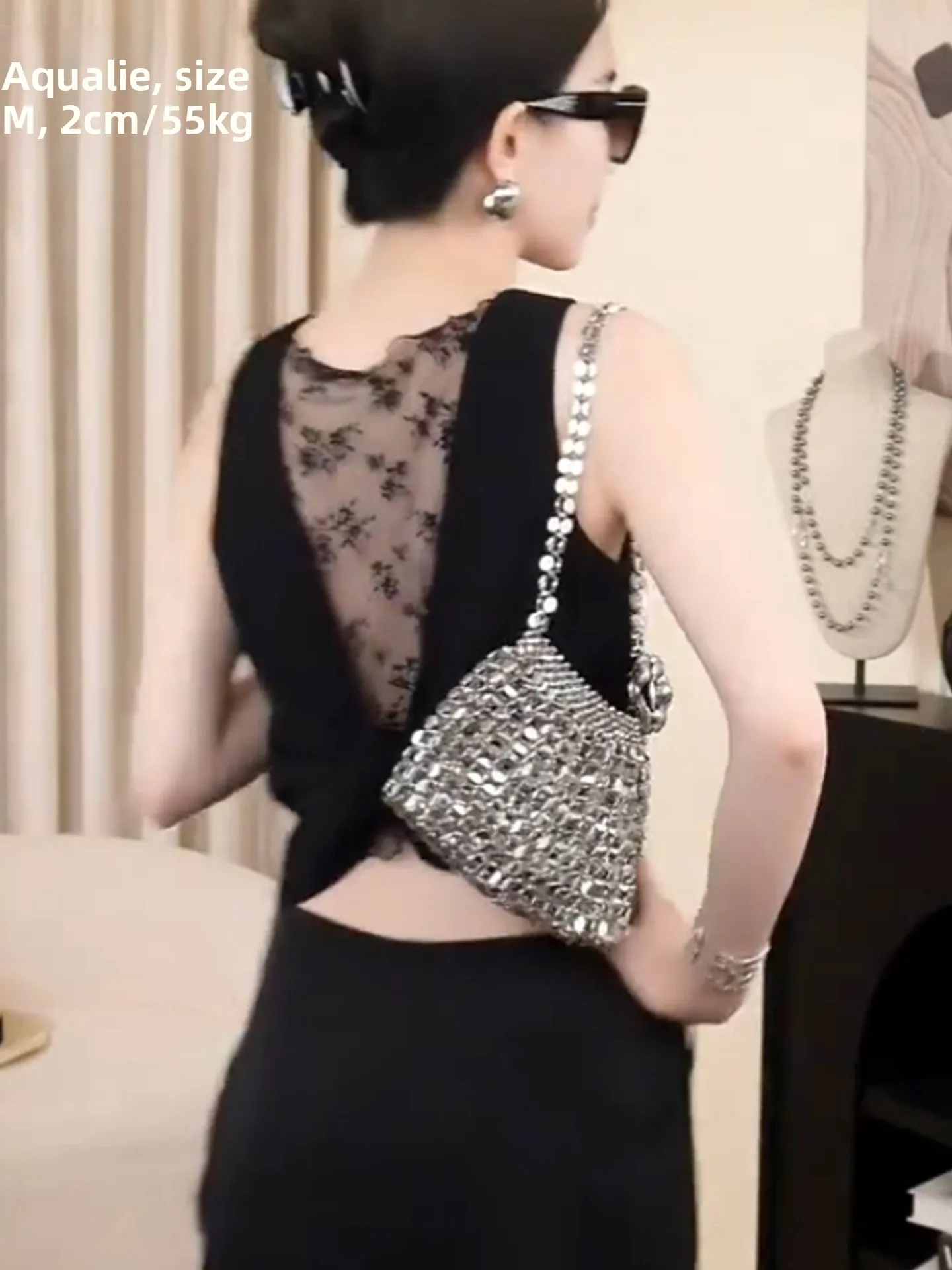 디자인 센스 패치워크 슬림 레이스 풀오버 여름 순색 여성 조끼 한국 스타일 스트레이트 컷 실크 탑