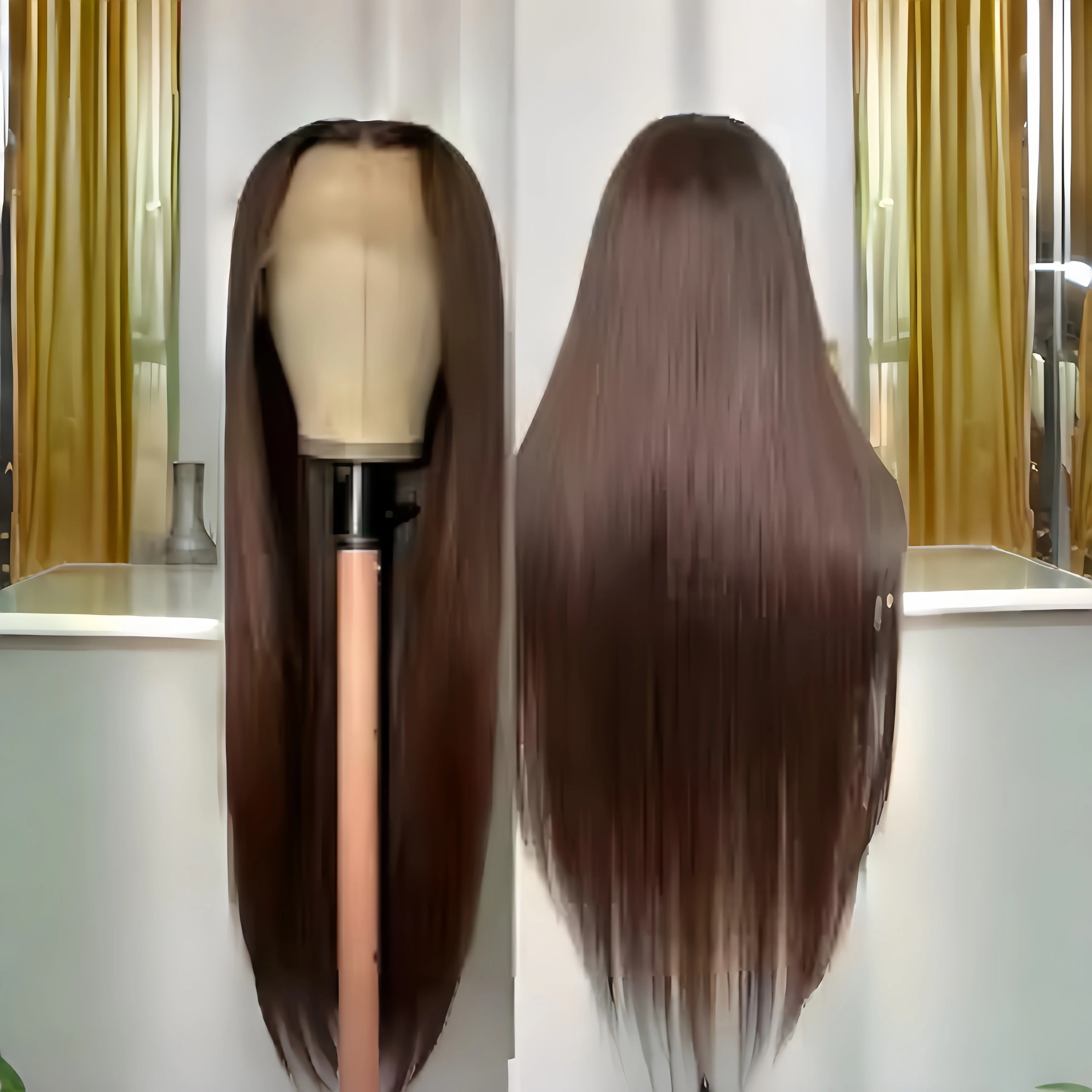 

Коричневая прямая парик-система 5x5 с шелковым основанием, без клея, из еврейских человеческих волос, с baby hair, HD-кружевом, европейские волосы, предварительно выщипанная