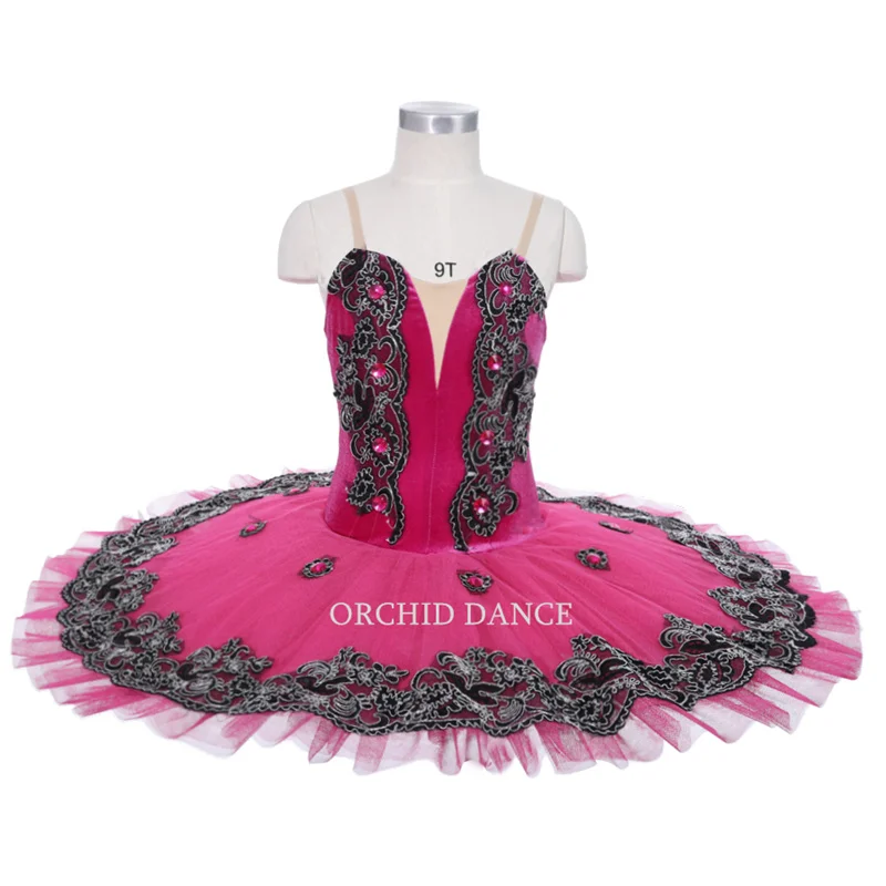 

Professional High Quality Stage Dance Performance Wear Kids Girls Women Adult Velvet Black Blue Rose Pink Ballet Tutu Costumes