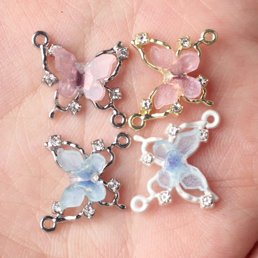 6 ، 17*14 ، راتنجات رصيعة من سبائك الزنك ، وصلة تعليق مزدوجة ، قلادة تصنعها بنفسك ، إكسسوارات صنع الأساور والقلادات #3