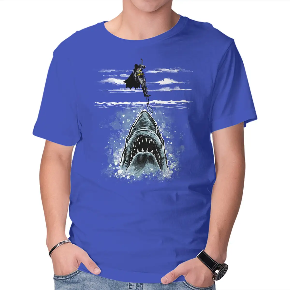 Shark Repellent Unisex T-shirts For Man Woman Couple Short Summer Tees Casual Cotton New Arrival Fashions Couple's Cloths