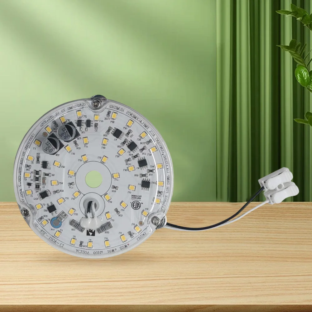 3.94 Inch Ceiling Fan LED Light Replacement 18W 1530LM Dimmable Ceiling Fan Retrofit Kit Ceiling Flush Light Replacement Panel