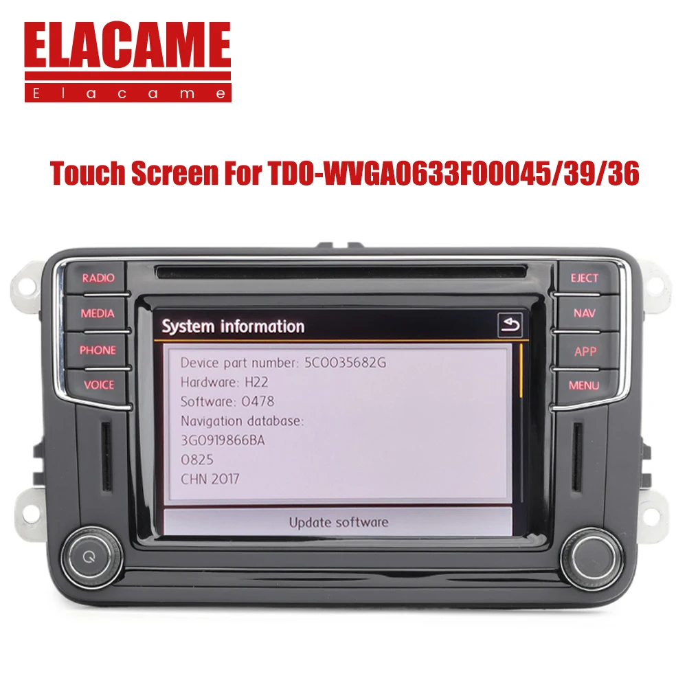 

Matte/Glossy Original Touch Screen Glass Digitizer /LCD Display For VW Golf Polo Jetta Passat CC Tiguan Caddy Amarok Radio Parts