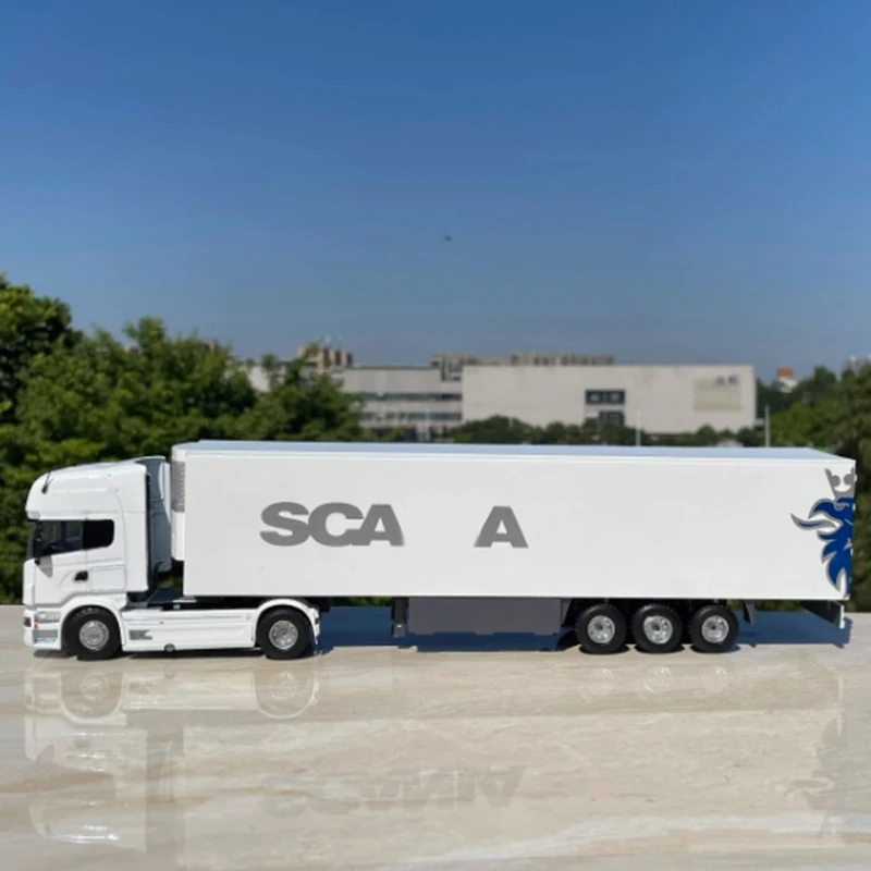 السائبة لا صندوق 1:50 مقياس الثقيلة شاحنة جرار سبيكة محاكاة نموذج مجموعة ثابتة زينت عطلة لعبة هدية تذكارية #2