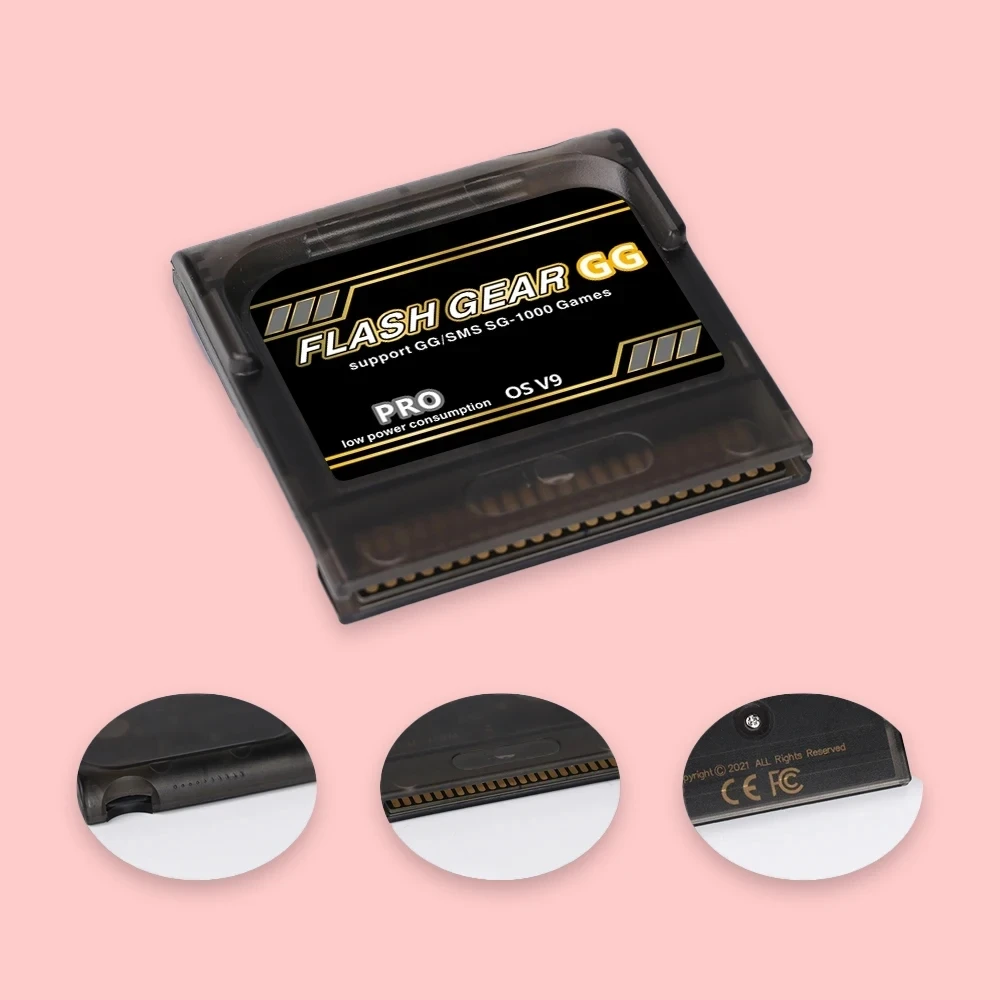 2024 Nuevo cartucho de juego Flash Gear para consola Sega Game Gear GG con tarjeta Micro TF de 8 GB