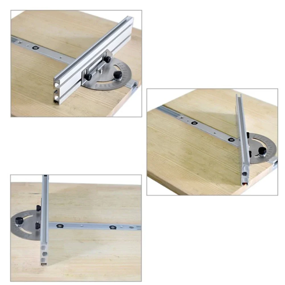 Angle Pusher Table Saws Aluminium Oxide Chutes Gauge Ruler Silver Woodworking Accessories Inverted Push Band Saw