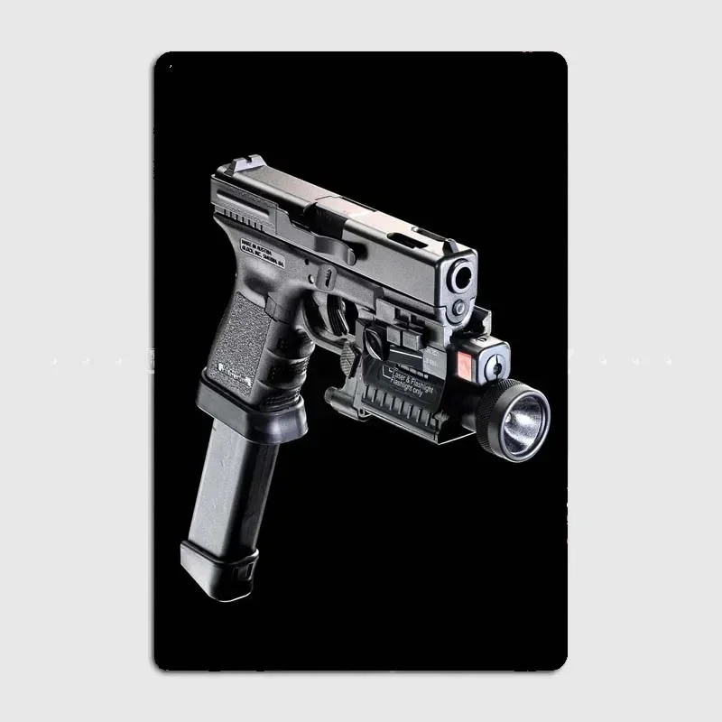 Vintage-Blechschild „Valines Pistols“ aus Metall für Wanddekoration, ideale Wahl für Enthusiasten der Gun-Serie