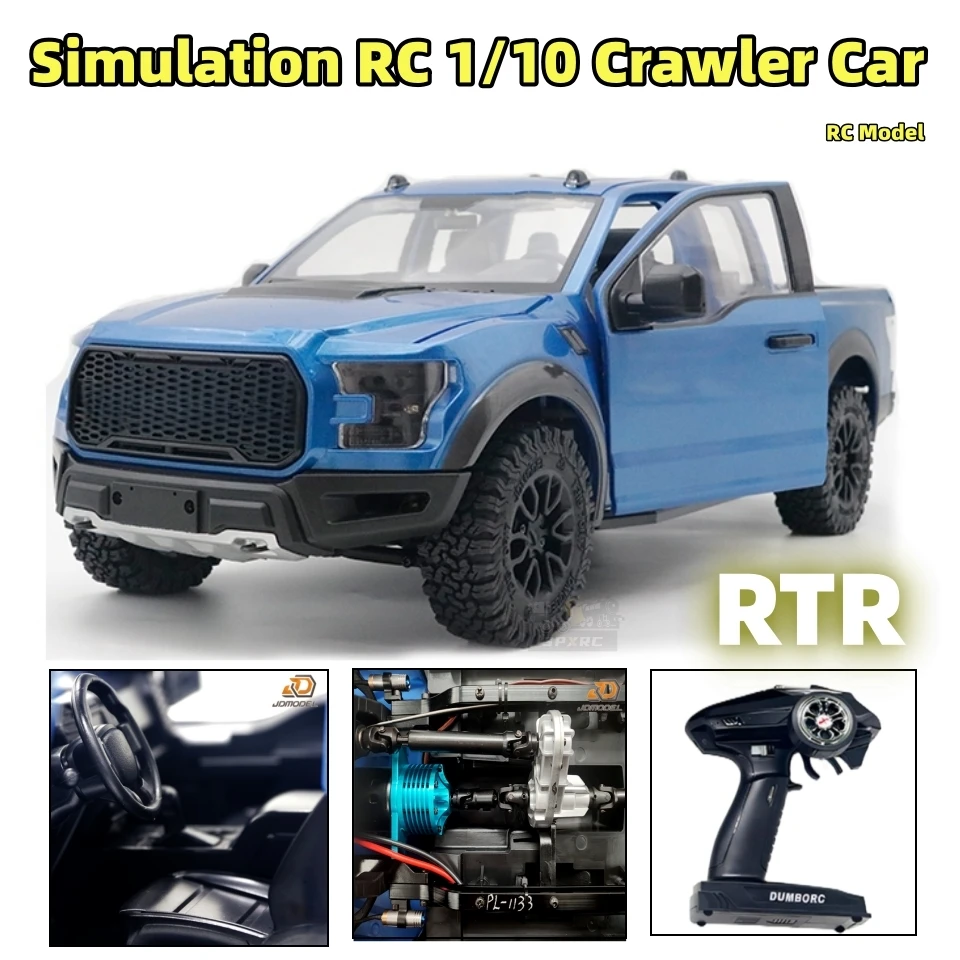 

Радиоуправляемый гусеничный автомобиль 1/10, альпинистский автомобиль JDM F150, обновленный комплект/RTR с дистанционным управлением, внедорожники, пикап, имитация игрушечной модели