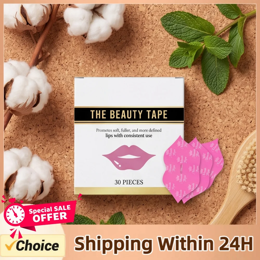 30PCS Women Night Lip Care Patches with Lavender & Vitamin E Moisturizing Lip Patches Smoother Lines & Plumper Lips