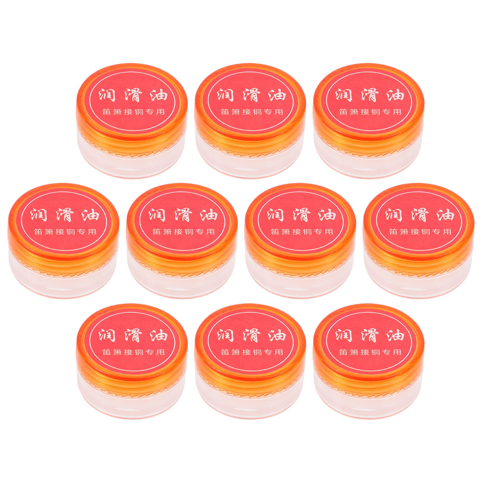 

10Pcs Wind Instrument Lubricating Oil Durable Anti Cracking Compact Size for Flute Dizi Professional Musician Teacher Student