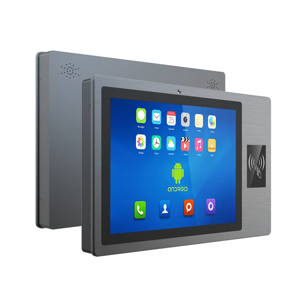 15.6 Inch  Wall Mount Capacitive Touch Flat IP65 Front Waterproof with NFC Full HD Industrial Android Panel PC