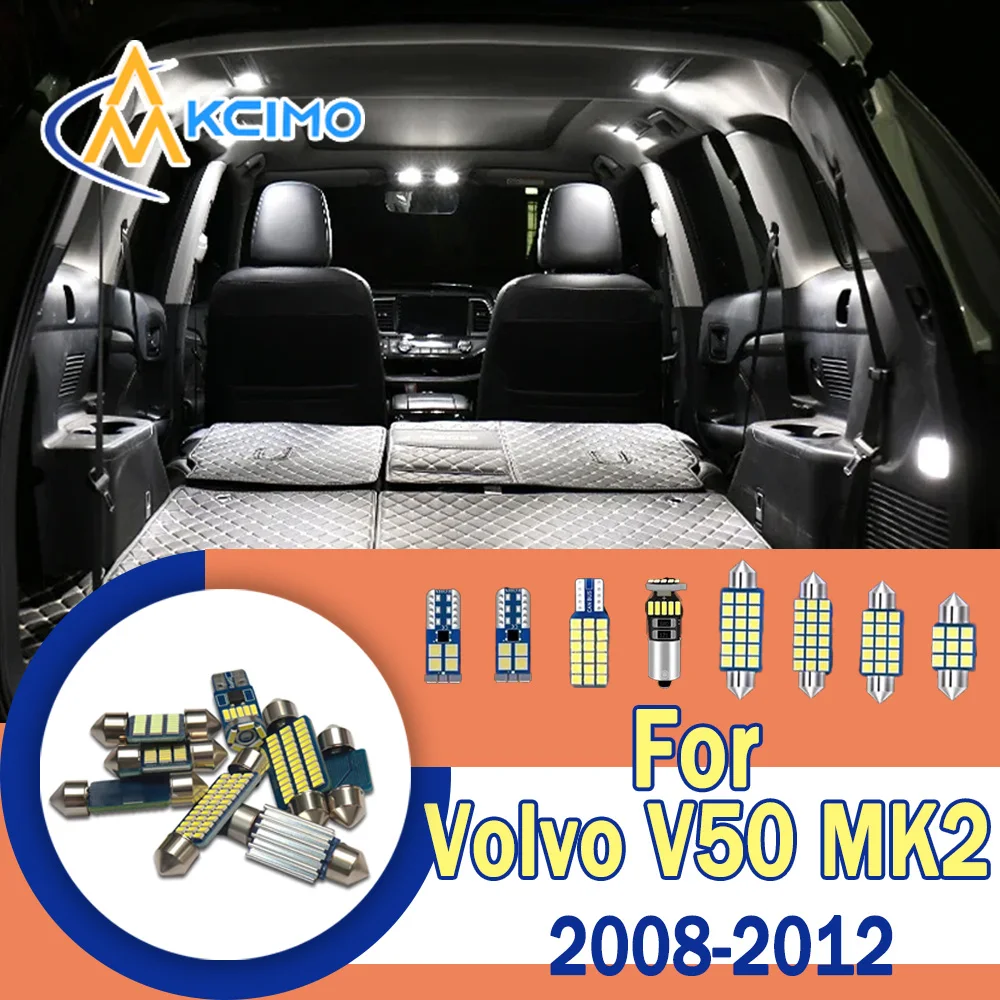 

Super Bright CANBUS Error-Free LED Interior Light Kit For Volvo V50 MK2 2008-2012 Easy Install Flicker-Free Auto Bulbs Set