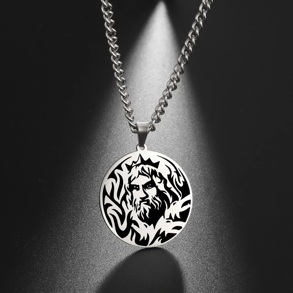 Dawapara Vintage antike griechische Krieger Anhänger ägyptische Göttin Athene Aphrodite Artemis Apollo Symbol Edelstahl Amulett – Detail 28