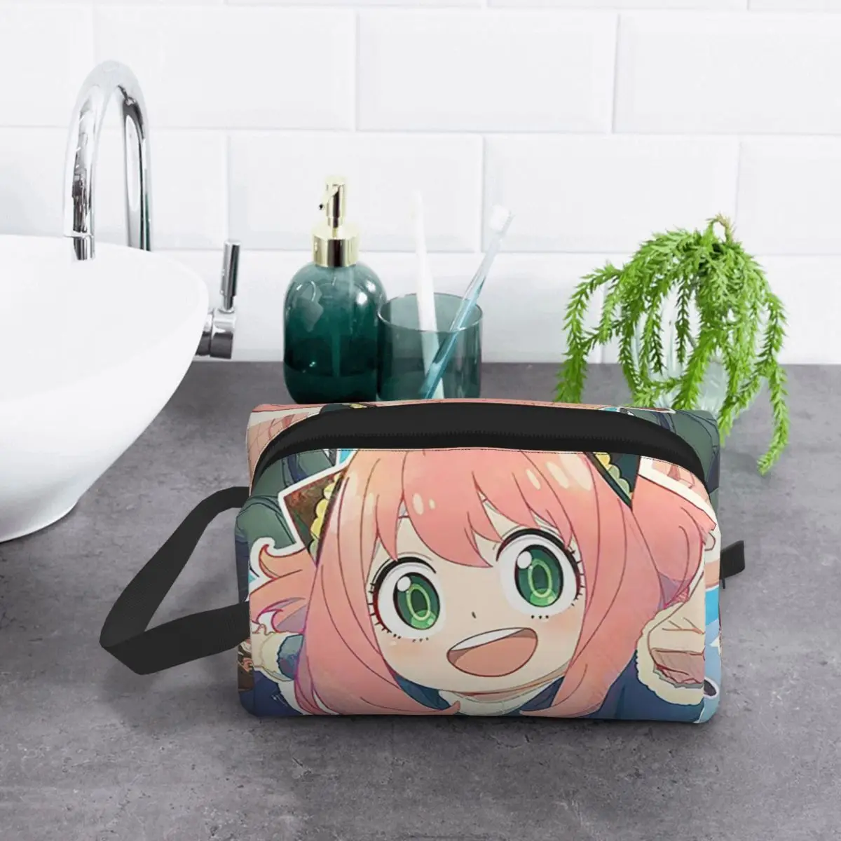 kawaii-manga-espiao-x-familia-saco-de-maquiagem-organizador-de-cosmeticos-armazenamento-dopp-kit-de-higiene-pessoal-saco-de-cosmeticos-para-mulheres-beleza-lapis-caso