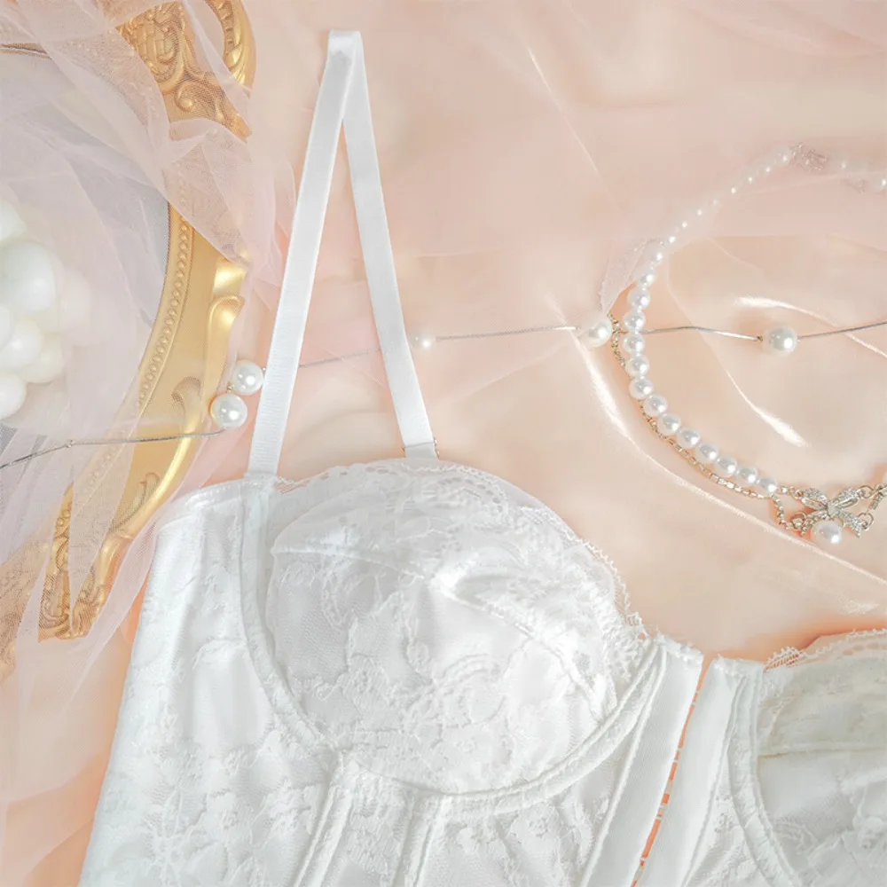 Mode Hohl Spitze Leibchen Ärmellose Tanks Spitze Korsett Streetwear Slim Fit Crop Tops Reisen