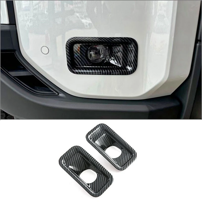 Front Fog Lamp Light Cover Trim For Toyota Land Cruiser Prado 250 J250 LC250 2024 Accessories Carbon Fiber