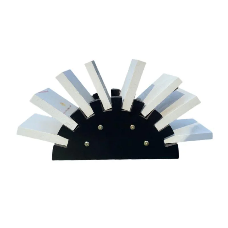 Modern Eco-Friendly Aluminum Alloy Rotating Retail Store Display Rack Density Board Stand Stone Advertising Use Stone Display