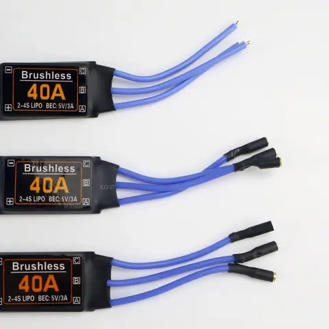 Brushless 40A ESC speed controller with 5V 3A UBEC, for RC FPV quadcopter aircraft helicopter F450 F550 S500 40A motor XT60 FPV