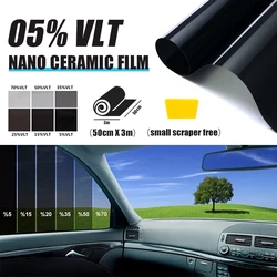 VLT05% and 100% IRR heat insulation professional Solrex insulfilm uv rejection windshield roll full nano ceramic film