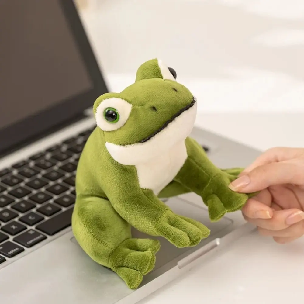 Cartoon Anime Green Frog Plush Toy Collection Soft Mini Frog Plush Doll PP Cotton Funny Cartoon Frog Stuffed Toy Christmas