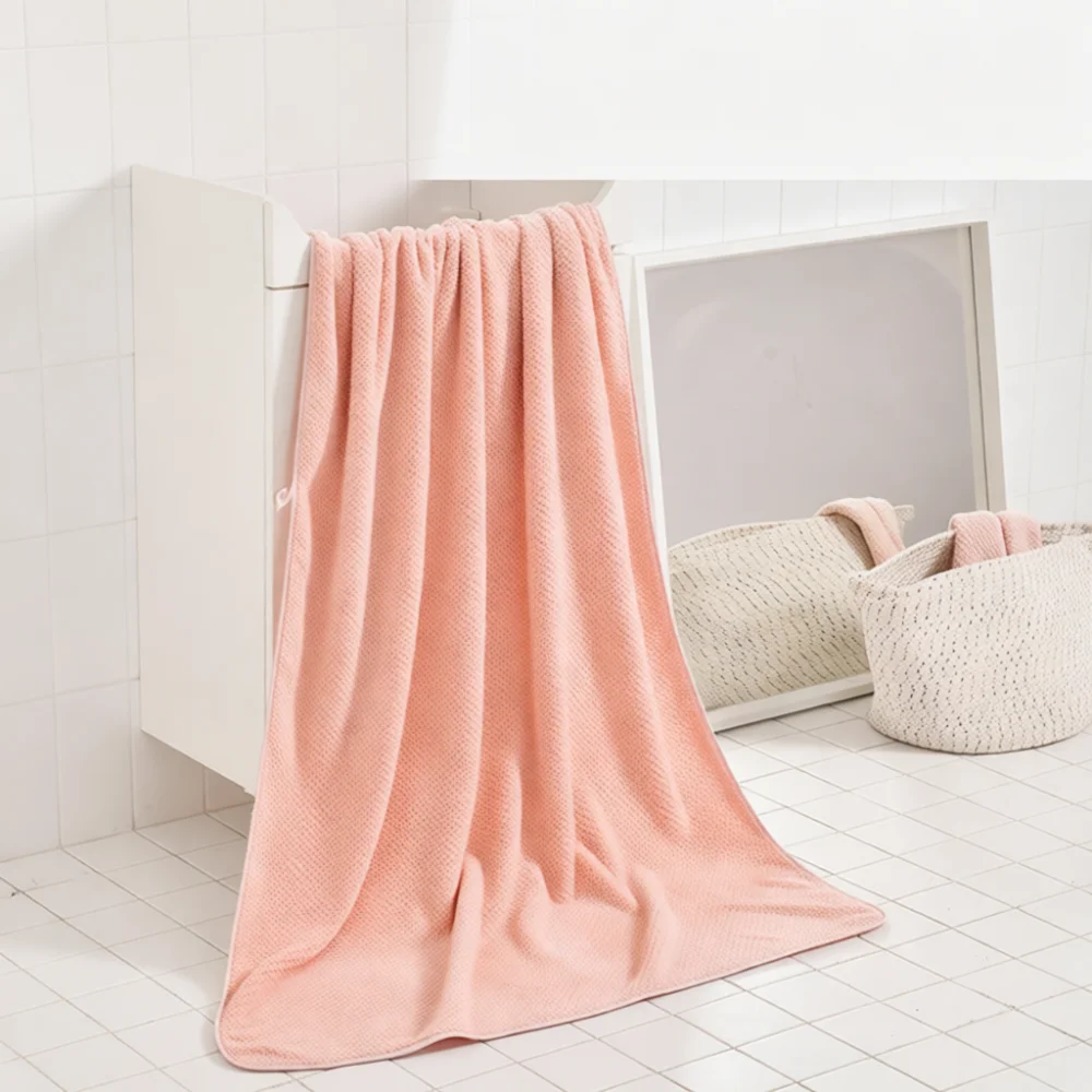 Premium Soft Bath Towel Coral Velvet Highly Absorbent Quick Drying Large Shower Wrap Comfortable Household Beach Towel