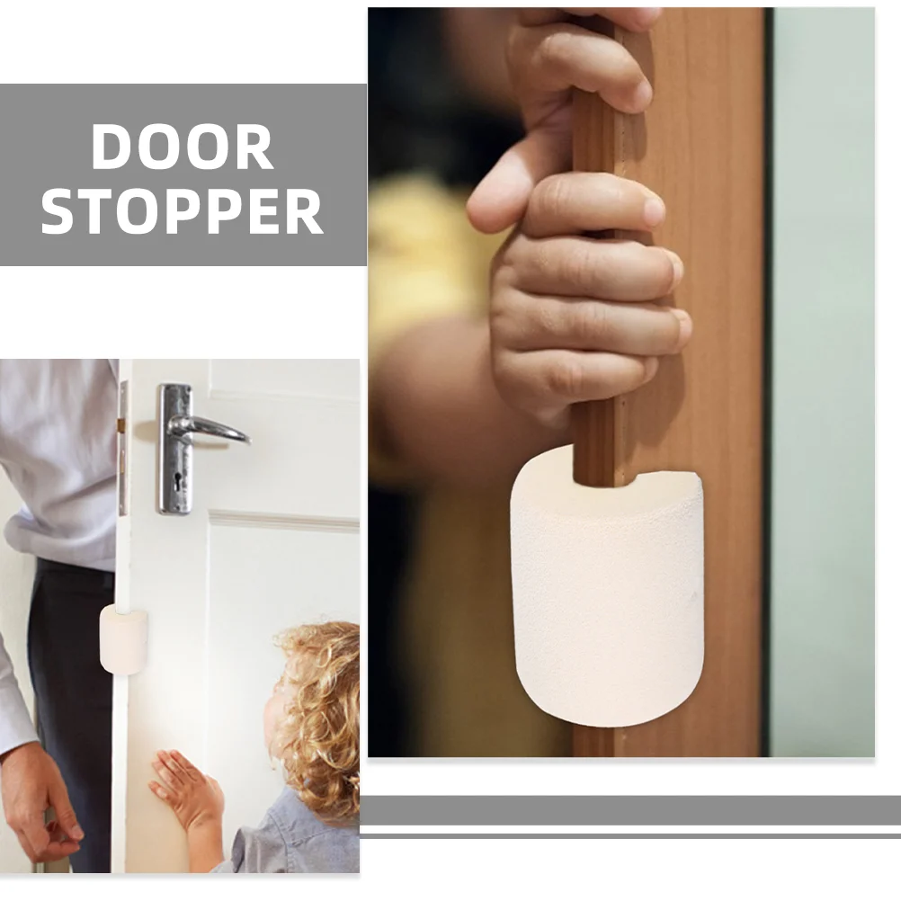 4 Pcs Anti-Pinch Hand Card Baby Proof Door Stopper Child Safety Cylindrical Hinge Nbr Environmental Protection Material Guard