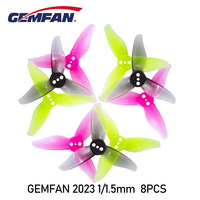 8PCS Gemfan Hurricane 2023 2X2.3X3 3-Blade Toothpick Propeller 1mm 1.5mm for RC FPV Racing Freestyle 2inch Toothpick Drones