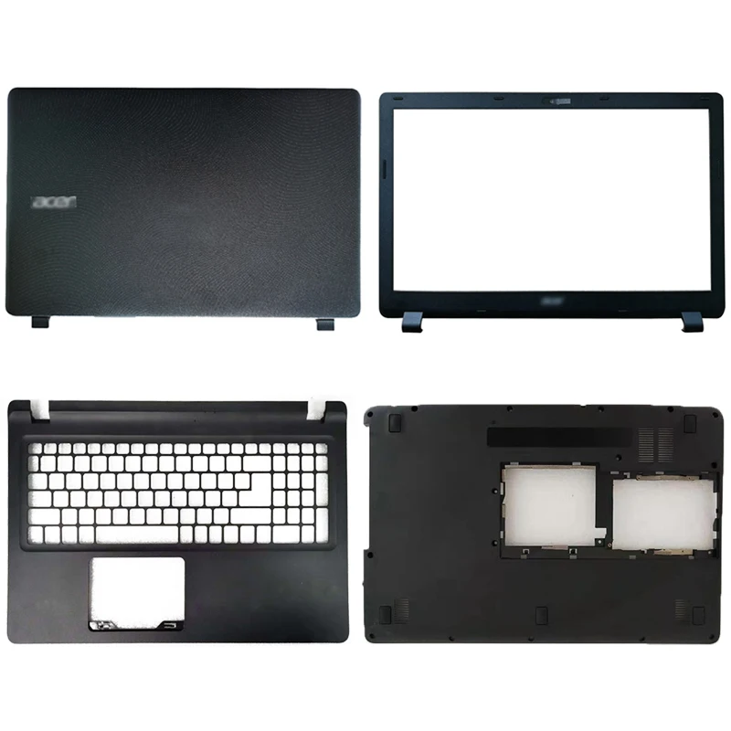 New portable lcd back cover/lcd hinges/lcd front bezel for acer aspire ES1-523 ES1-533 ES1-532 ES1-572 series black cover top ca