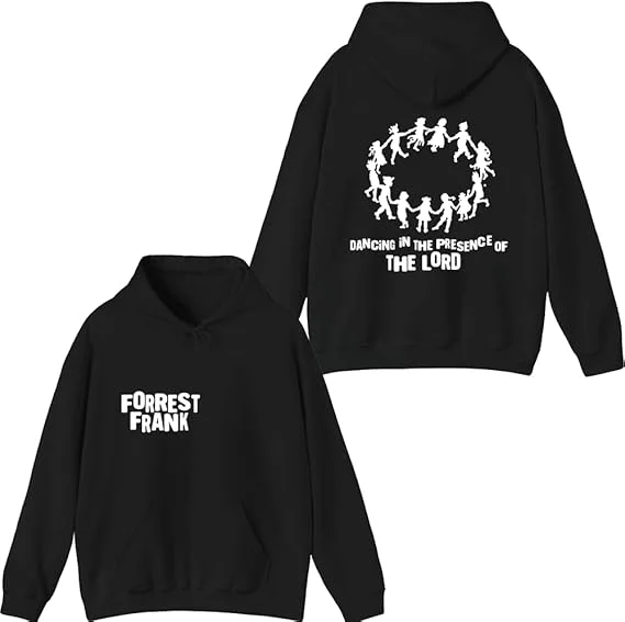 

Толстовка с капюшоном Forrest Frank Merch Dancing in the Presence, пуловер унисекс с длинными рукавами и графическим топом