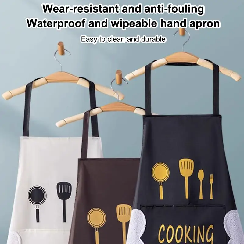 Kitchen Household Cooking Apron Men Women Oil-Proof Waterproof Adult Waist Fashion Coffee Overalls Apron Kitchen Supplies