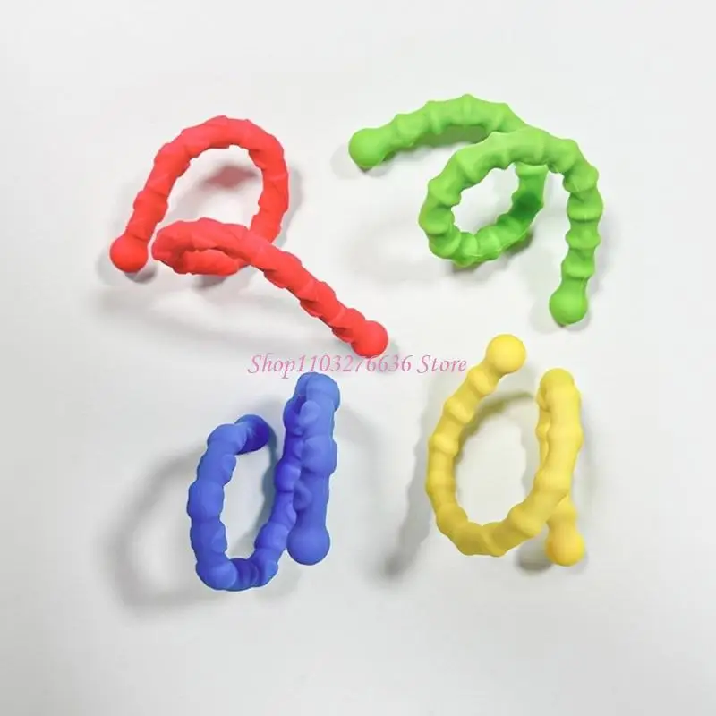 R6fd colorato giocattolo sensoriale bracciale strutturato per calmare, stress, regalo agitazione ansia