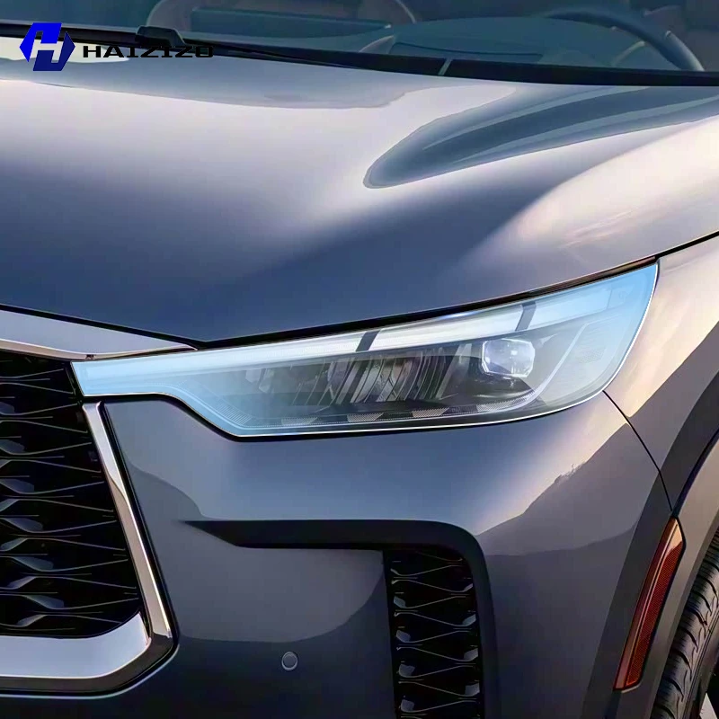 

For INFINITI QX60 2022-2025 Smoke Black TPU Headlight Protection Film Anti-Scratch & UV Resistant Easy Install Vinyl Wrap Kit