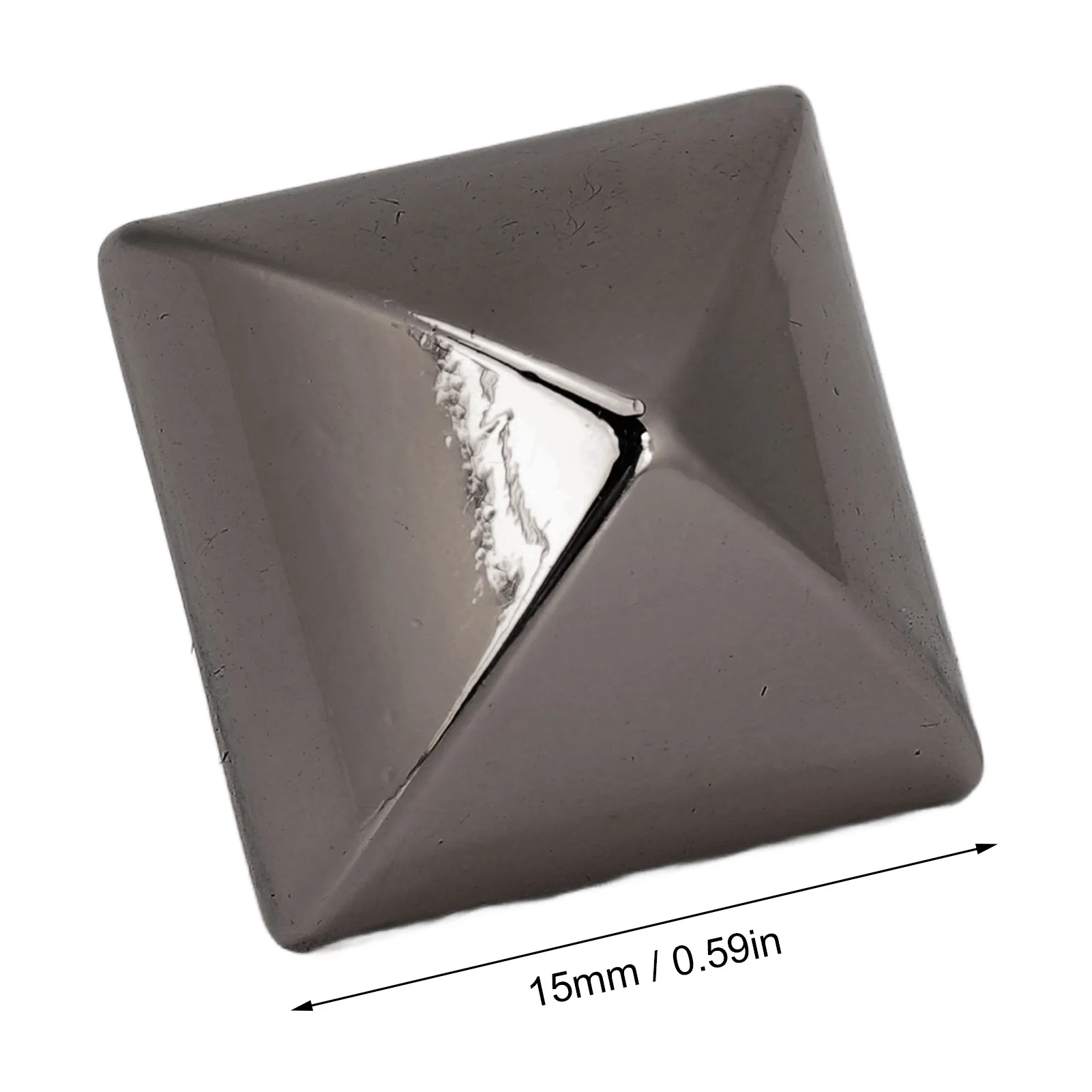 20 Sets Square Pointed Screw Rivets Set Zinc Alloy Pyramid Punk Leather Goods Bags Repair Kits for Binding 15mm
