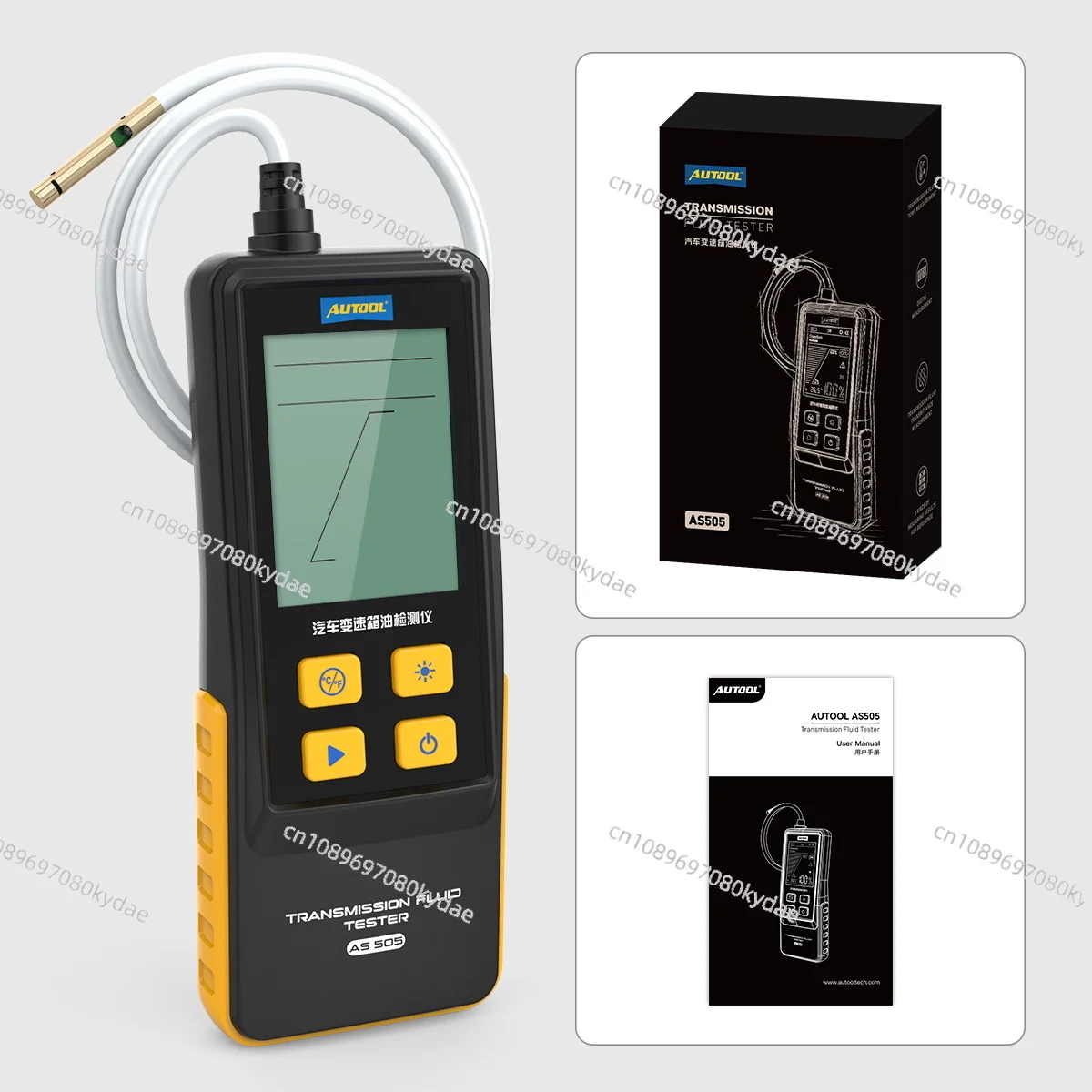 AS505 Temperature Transmittance ATF Automotive Transmission Fluid Measurement Tester Elm327