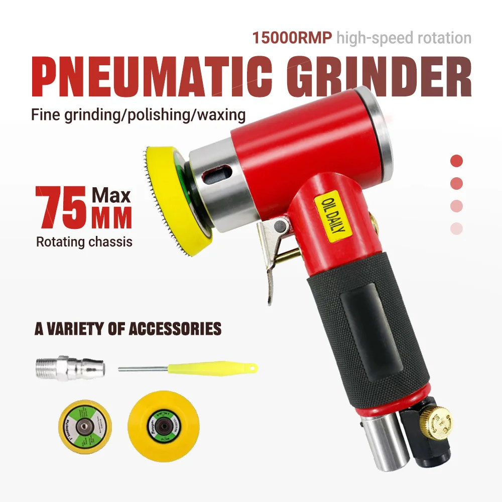 

Новый высокоскоростной пневматический полировальный станок 15000 об/мин с различными шлифовальными насадками для полировки автомобилей, обработки дерева и финишной обработки металлических поверхностей