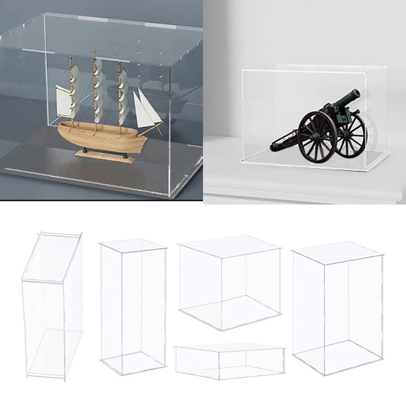 

Toys Clear Acrylic Display Case Countertop Box Organizer Stand Dustproof Protection Showcase for Action Figures/Collectible