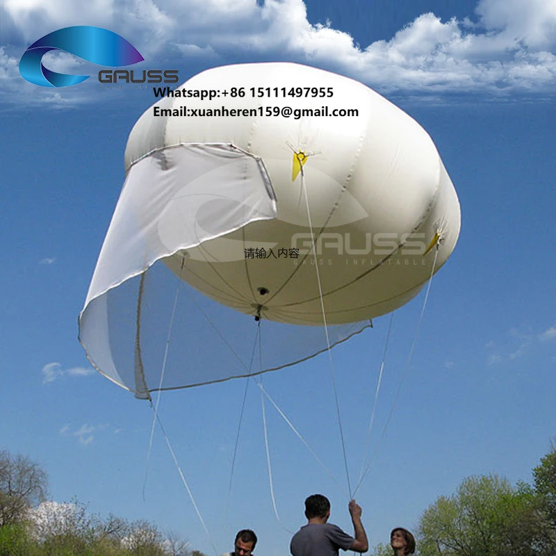 Durable TPU Helium-Inflated Security Surveillance Balloon 15~20kg Payload 300M Max Altitude 360 Coverage Rapid Deploy Aerial
