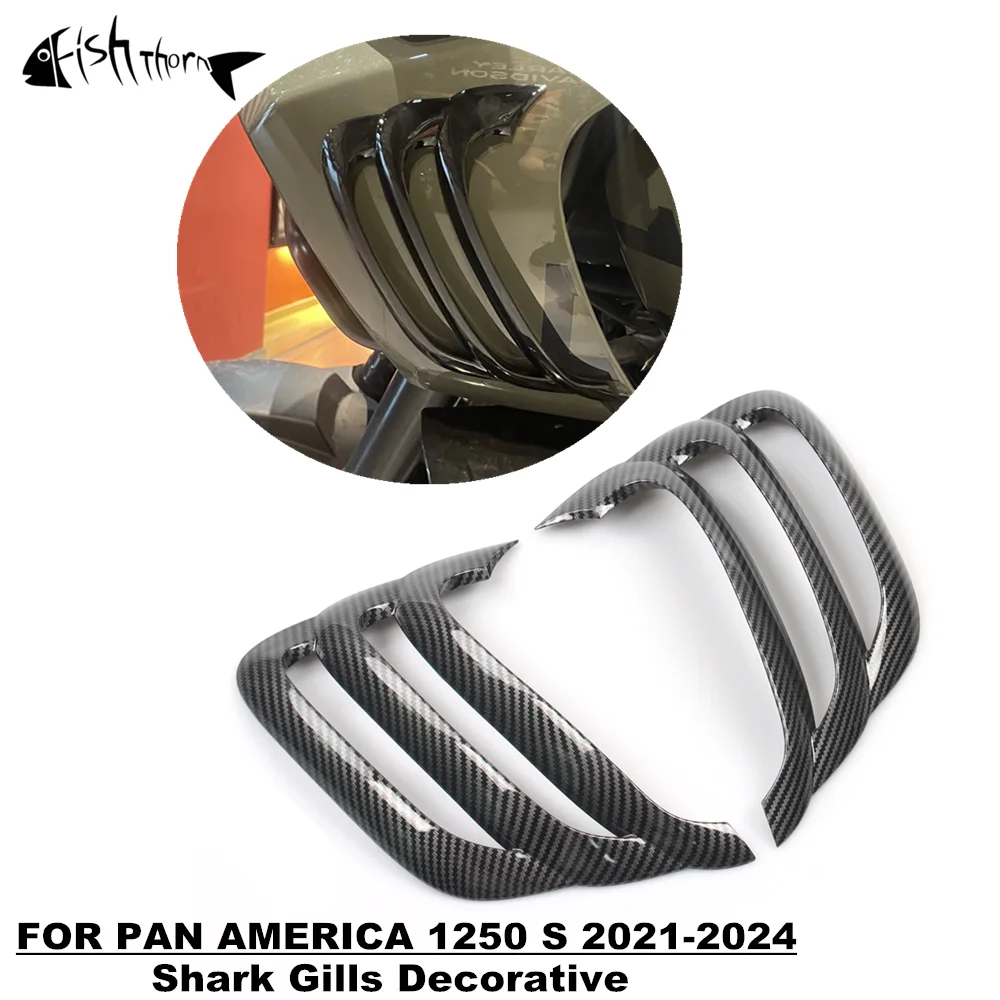 Motorcycle Accessory Shark Gills Decorative Side Kit For Harley PAN AMERICA 1250 S PA1250S 2021 2022 2023 2024