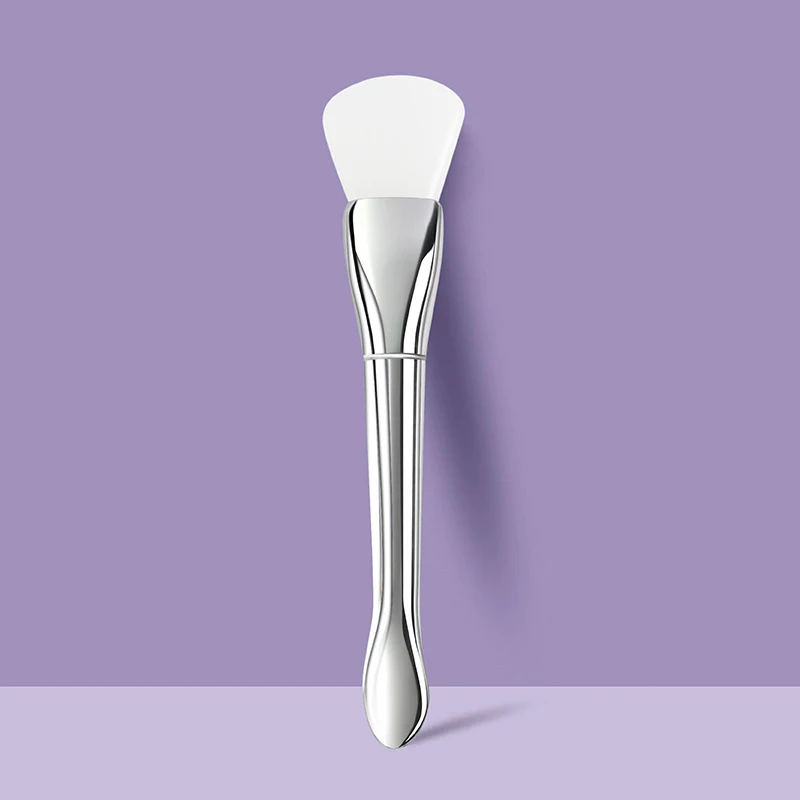 1/4 PCS Silicone Facial Mask Brush Soft Head with Scraper Integrated Dual-use Mud Film Brush DIY Film Adjusting Beauty Tools
