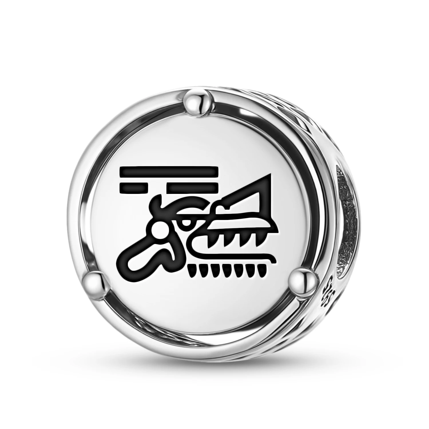 

Aztec Ehecatl 925 Sterling Silver Symbol Charm Fit Original Bracelet Diy Jewelry Accessories Family Bead