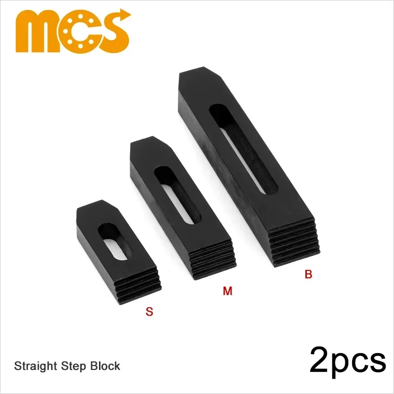 2pcs Straight Step Block 10.9 Level Harden Steel Gear Tooth Board Tooling Fixture Mold Press Plate for CNC Milling Machine Lathe